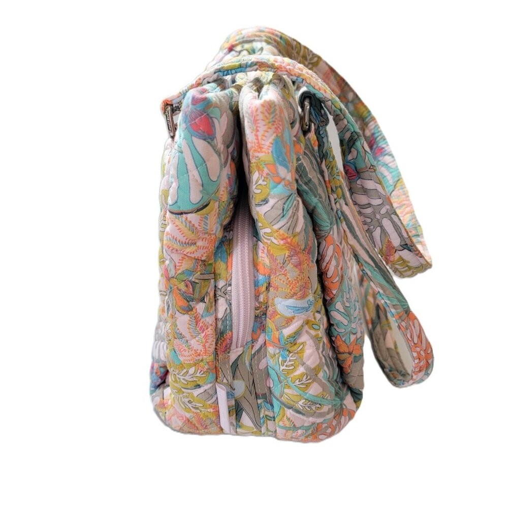Vera Bradley Multi-Compartment Shoulder Bag Rain Forest Canopy - Picture 4 of 9